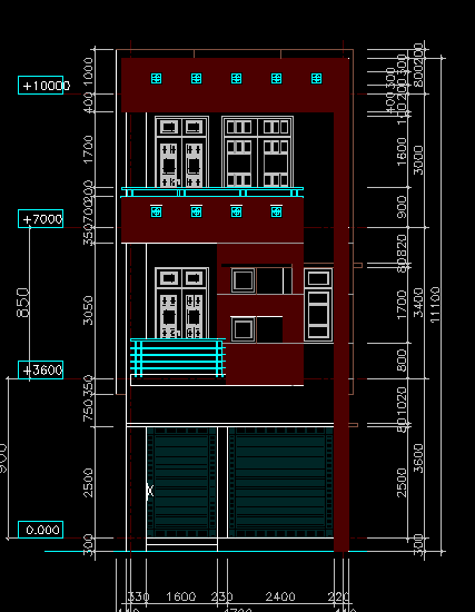 Bản cad thiết kế,nhà phố 3 tầng,3 tầng,nhà đẹp